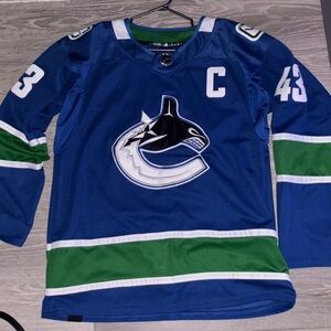 Quinn Hughes #43 Canucks Jersey Mens XL